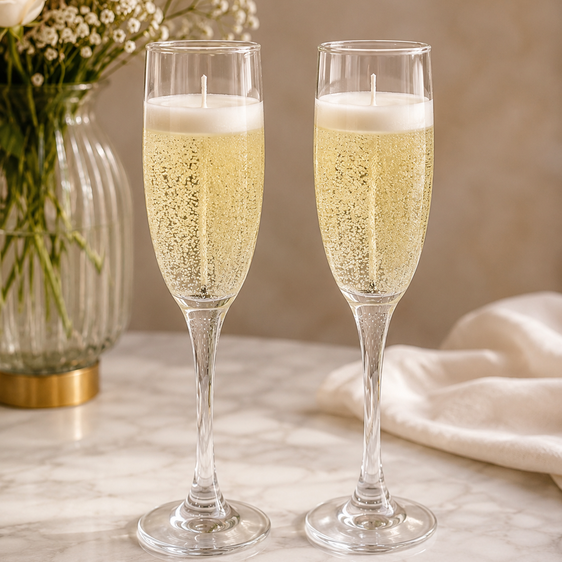 Champagne candle