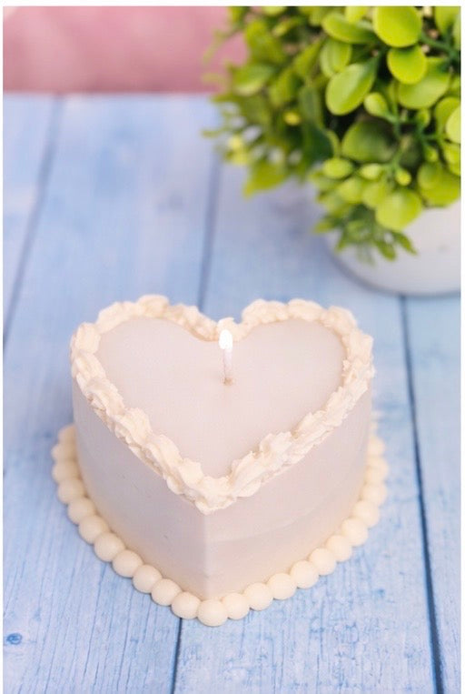 Heart Shape cake candle