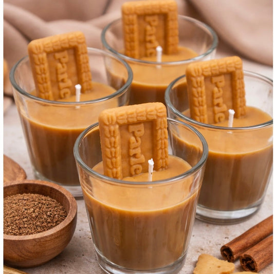 Chai-Biscuit Candle - set of 2