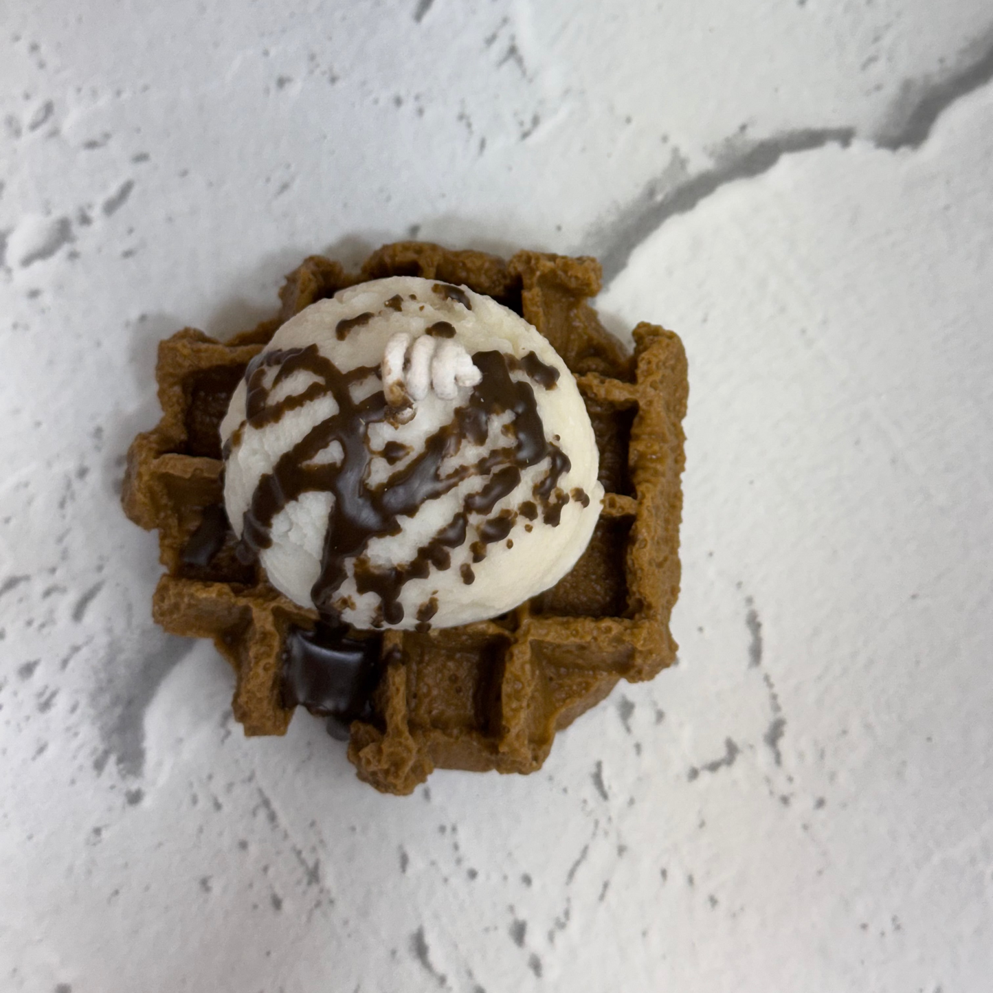 Waffle with ice cream Candle
