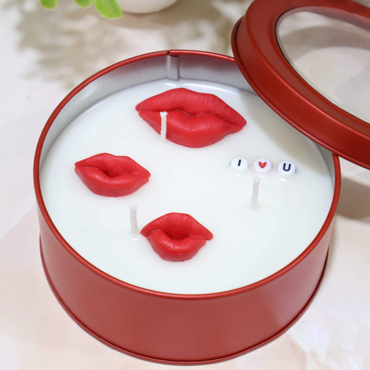 Lips in Jar Candle