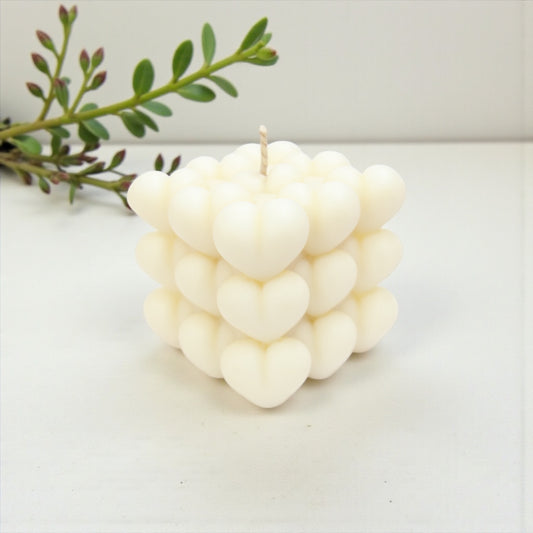 Heart Bubble Candle