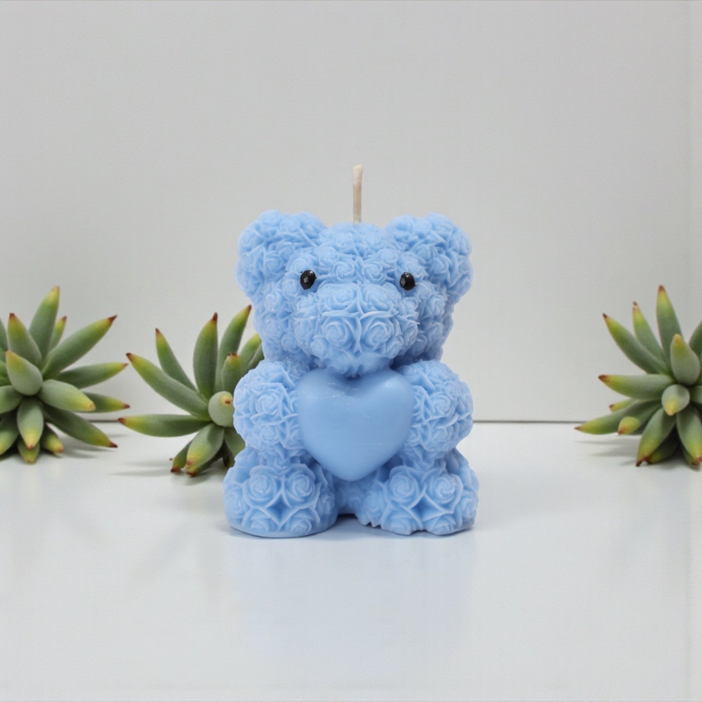 Teddy with Heart Candle