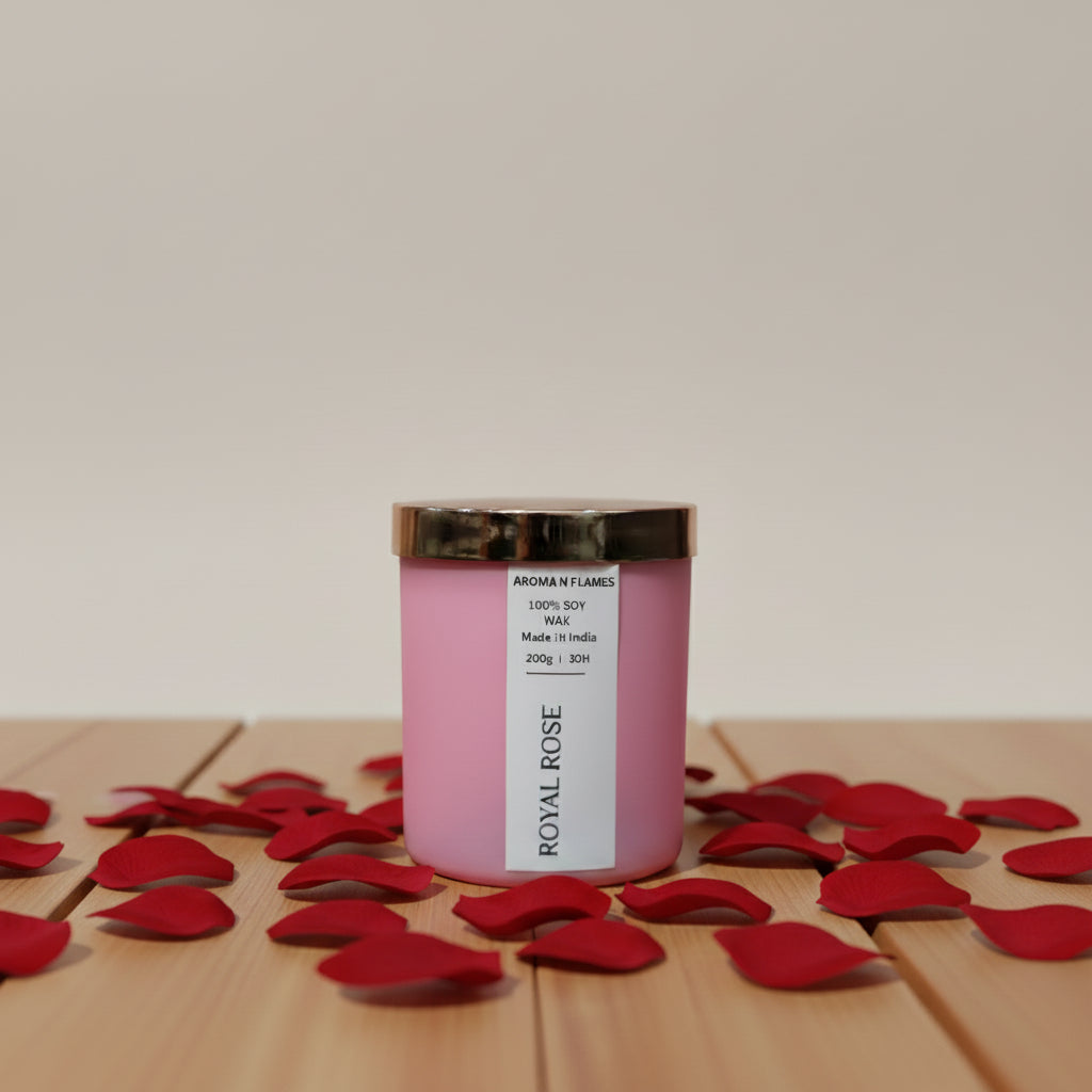 Rose Scented Jar Candle