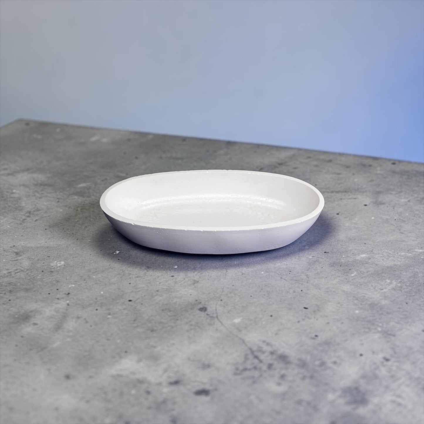 Concrete bowl - oval