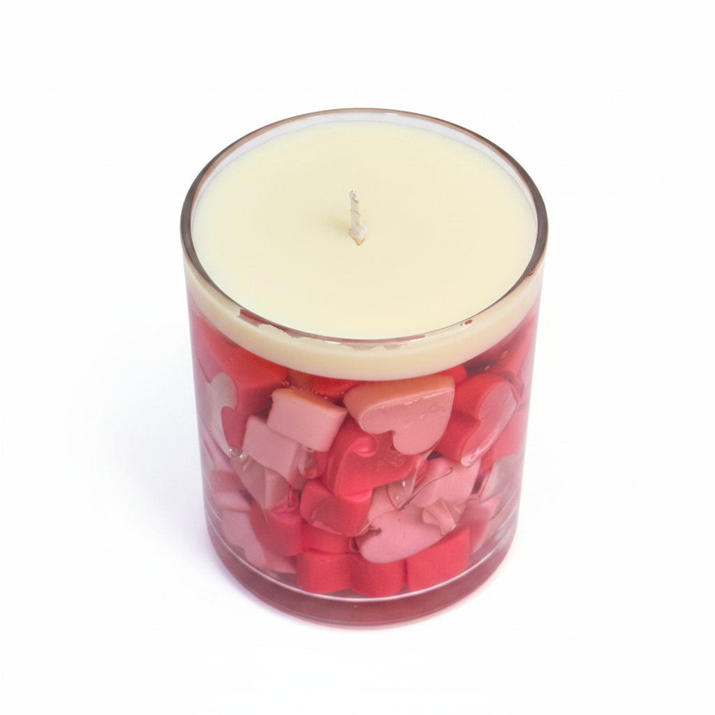 Hearts in Jar Candle