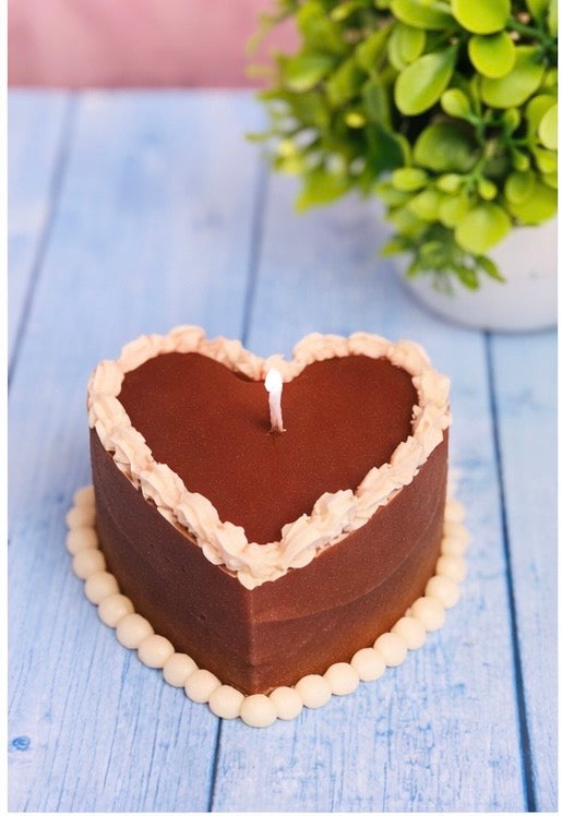 Heart Shape cake candle