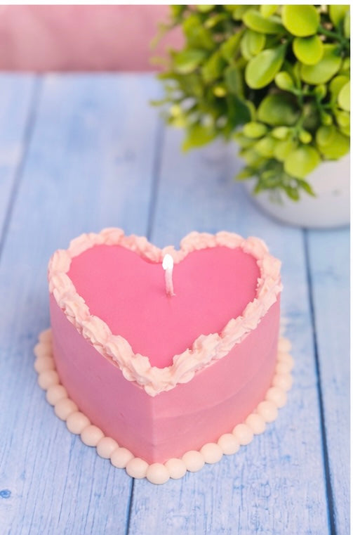 Heart Shape cake candle