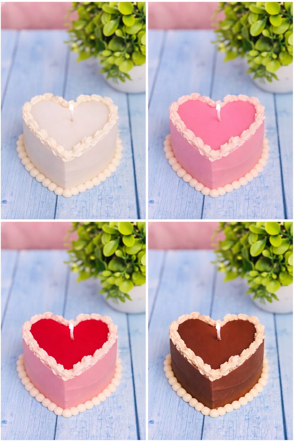 Heart Shape cake candle