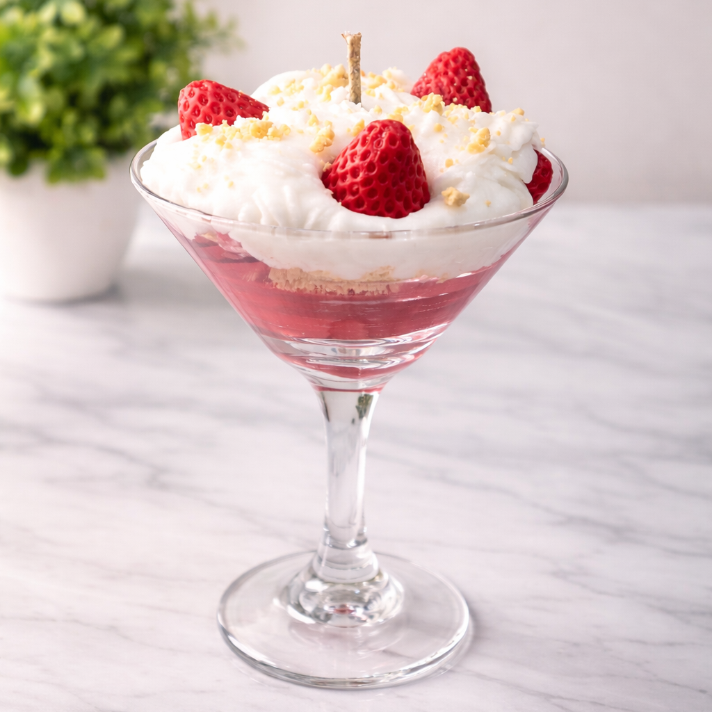 Strawberry Cream Martini Candle