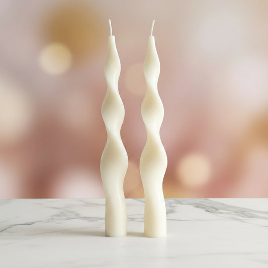 Spiral taper candle (Pack - 2)