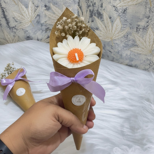 Daisy Candle Bouquet