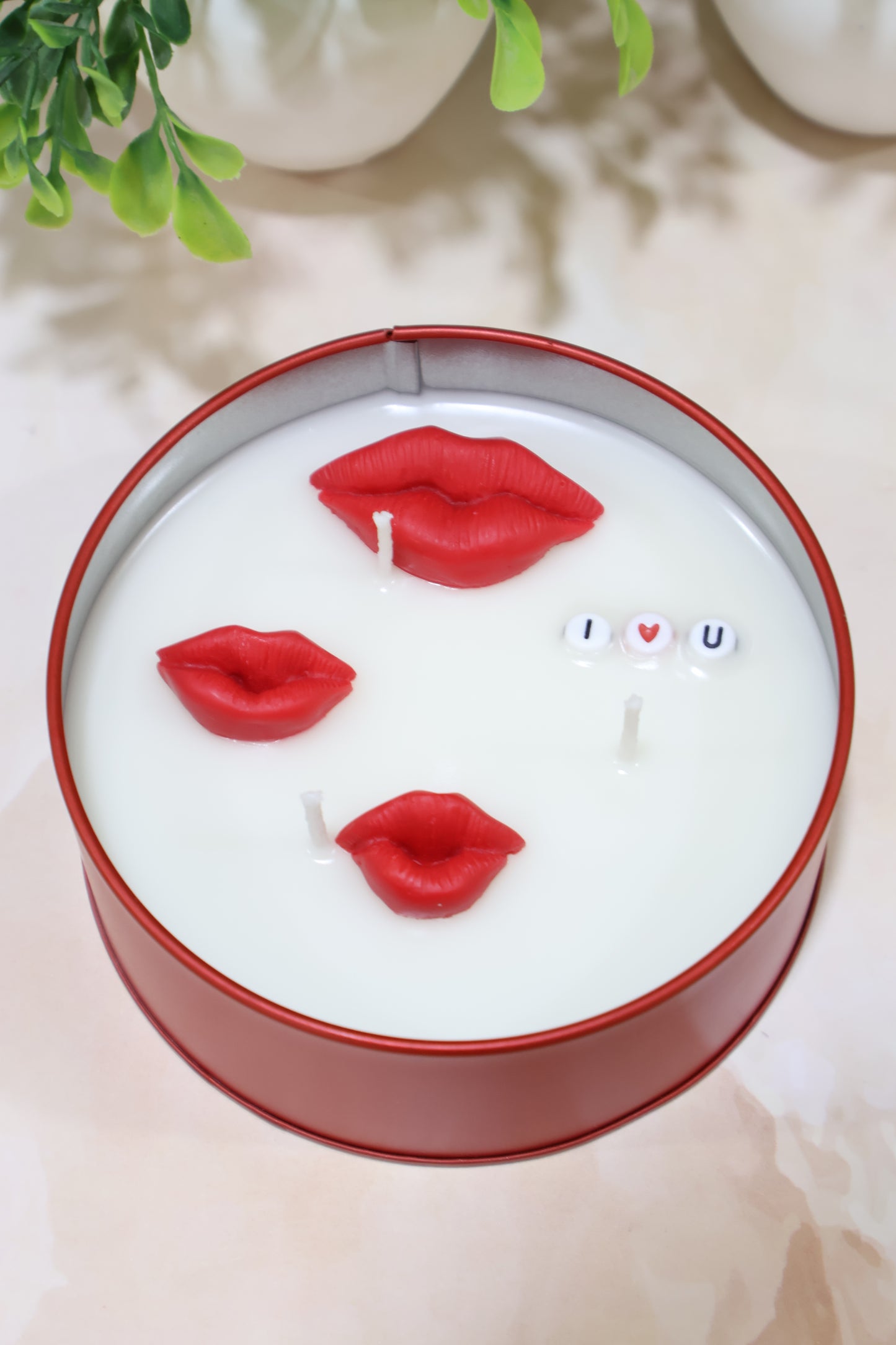 Lips in Jar Candle