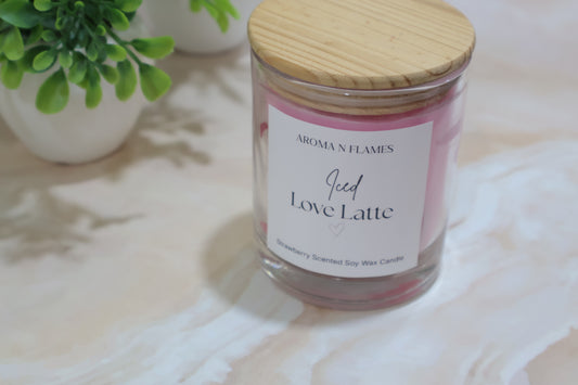 Iced Love Latte Candle