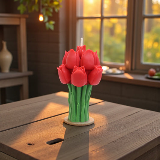 Tulip Bouquet Candle