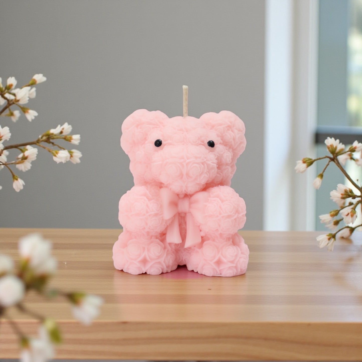 Teddy with Bow Candle