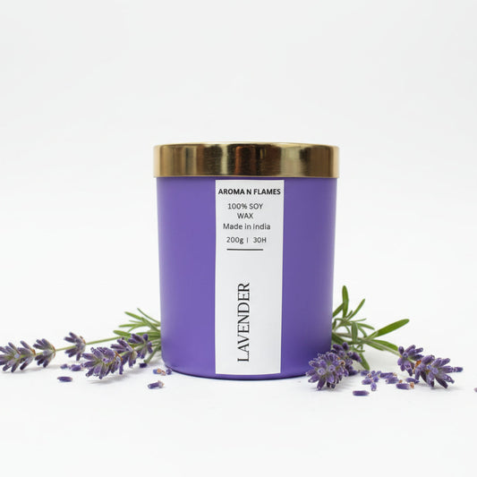 Lavender Scented Jar Candle