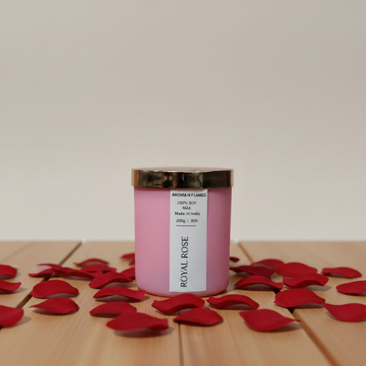 Rose Scented Jar Candle