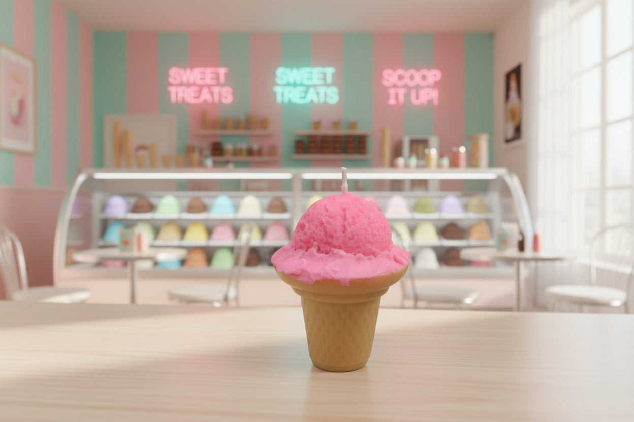 Ice-cream Cone Candle