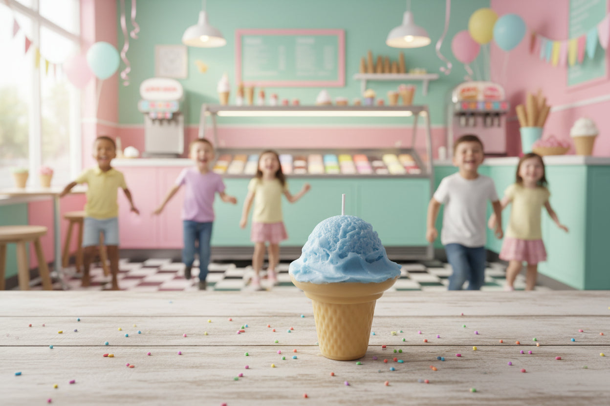 Ice-cream Cone Candle