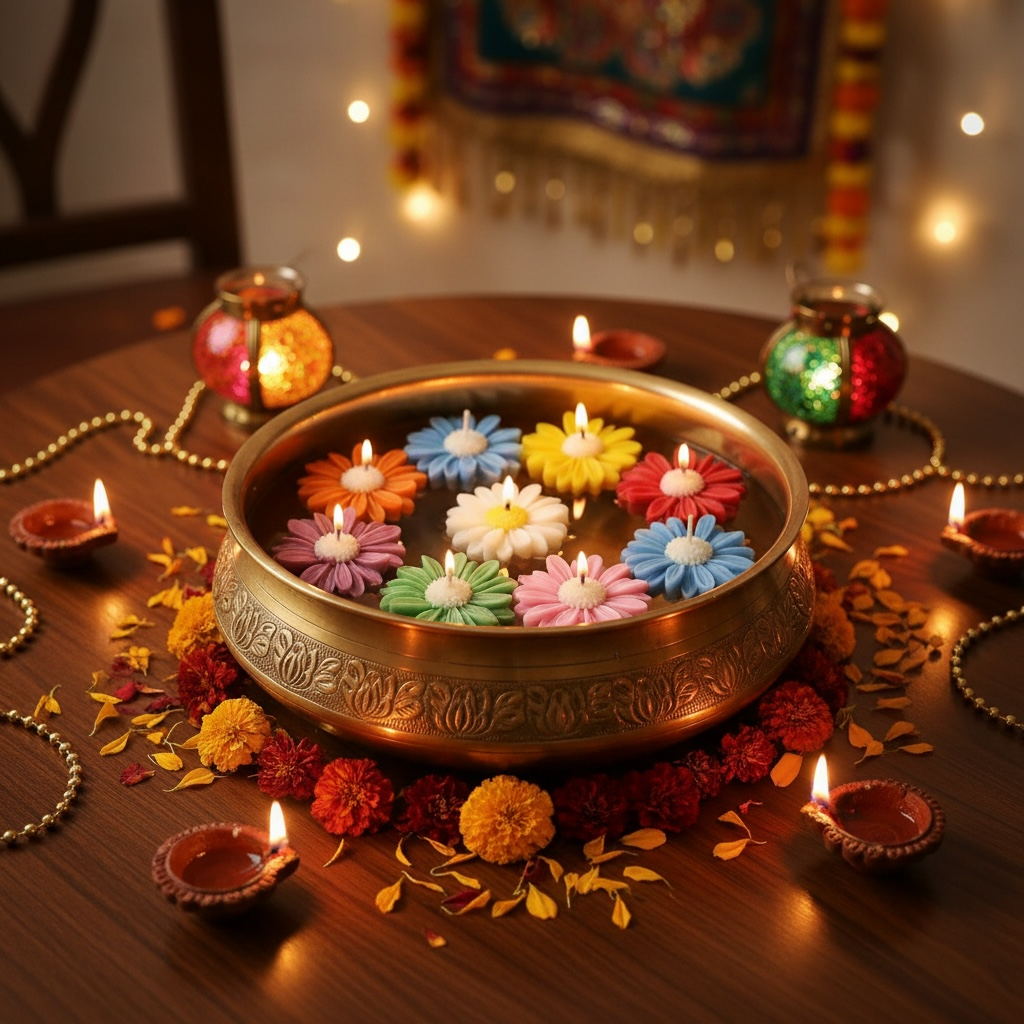 Daisy Floating Candle (Pack-6)