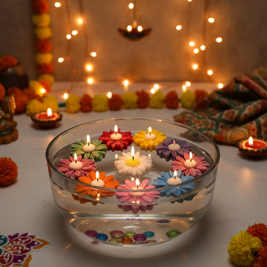Daisy Floating Candle (Pack-6)